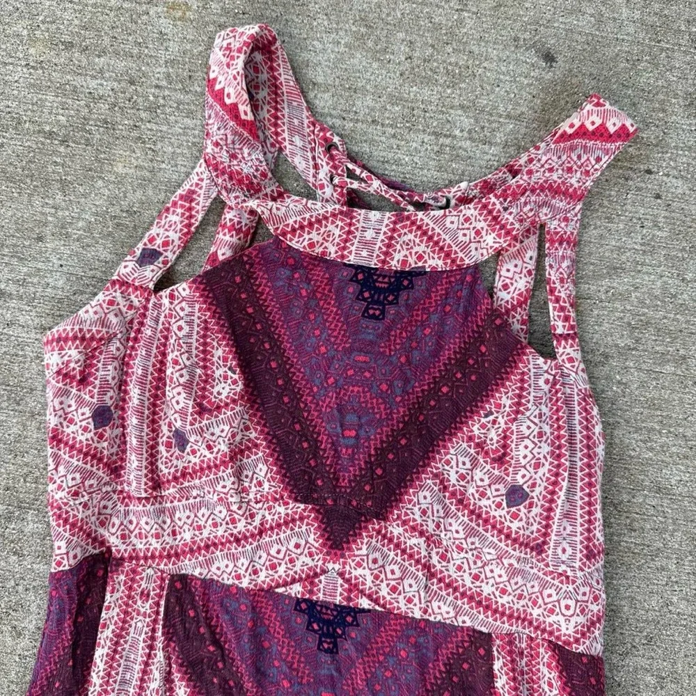 Free People made my day boho festival cut out Maxi Dress